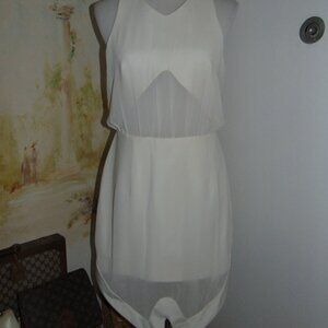 Cameo Structured Dress Sleeveless Revolve Mini Large Layered Semi Sheer